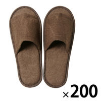 小野商事 使い捨てスリッパ タオル生地 前開きタイプ WS6150 1セット(1組(20足)×10)