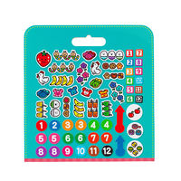 銀鳥産業 ぺたぺたシールでおけいこ すうじ 484-032 1個