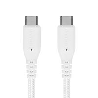 オウルテック 断線に強く柔らかい USB タイプC to Cケーブル 2m ホワイト OWL-CBA4CC20-WH 1個