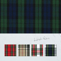 清原 生地 TCタータンチェック ココチファブリック KOF-58_BG ブルーグリーン 1巻（10M）（直送品）