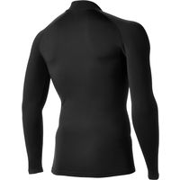 エーディーワン ヒートコンプレッション 長袖LOWネック ブラック×ブラック LL 1枚