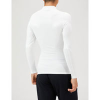 エーディーワン ヒートコンプレッション 長袖LOWネック ホワイト×ホワイト LL 1枚