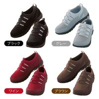 ニーズ 歩きたくなるウォーキングシューズ ワイン L 0-33322-009 1足（直送品）