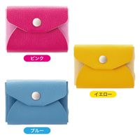 ニーズ 手のひらサイズの牛革ミニ財布 ブルー 1-00049-003 1個