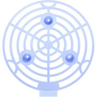 第一ビニール すいかのマット 3枚入 20cm ブルー 4968438017396 1セット(3枚入)（直送品）