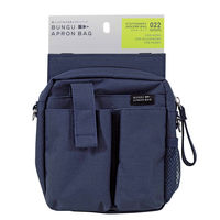 クツワ 文具エプロンバッグ ホルダー ネイビー BE022NB 1個