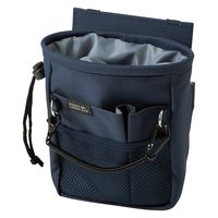 クツワ 文具エプロンバッグ 巾着 ネイビー BE024NB 1セット（2個）