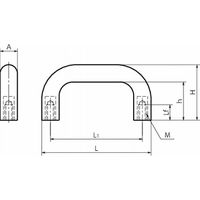 鍋屋バイテック会社 ゴム取っ手 UGF UGFー63ーP 1セット(4個)（直送品）