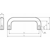 鍋屋バイテック会社 U取っ手 UNF・UNFS UNFSー250SHーP 1セット(3個)（直送品）