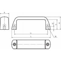 鍋屋バイテック会社 プラ取っ手 UPF UPFー26ー105ーBKーP 1セット(3個)（直送品）