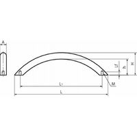 鍋屋バイテック会社 アーチ取っ手 UAH・UAHS UAHー192ーSGーP 1セット(2個)（直送品）