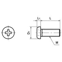 鍋屋バイテック会社 ネジコム(微細ねじ)|精密機器用なべ小ねじ(微細ねじ) SNZ SNZーM2.5ー10ーTBZ 1セット(4ケース)（直送品）