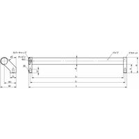鍋屋バイテック会社 チューブラ取っ手 UZBF UZBFー20ー200ーBKーP 1個（直送品）