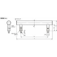 鍋屋バイテック会社 チューブラ取っ手 UECMS・UECFS UECFSー30ー600ーM8ーKーP 1個（直送品）