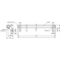 鍋屋バイテック会社 チューブラ取っ手 UXBF UXBFー28ー342ーBKーP 1個（直送品）