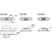 鍋屋バイテック会社 水平器|ホルダつき一軸水平器 フランジつき FSLF FSLFー57ーGー6ー2ーSG 1個（直送品）