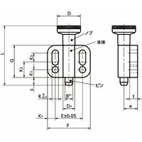 鍋屋バイテック会社 フランジつきインデックスプランジャ PBXS PBXSー6ーA 1個（直送品）