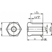 鍋屋バイテック会社 インデックスプランジャ用ブシュ PIXBS PIXBSーM12ー1.5ー5 1セット(2個)（直送品）