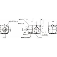 角度調整・固定部品|ボールジョイント(めねじ1つ穴)・丸パイプ取りつけ DFKFーPB DFKFー60ーM8ーPBー34 1個（直送品）