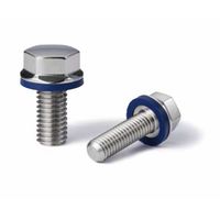 ネジコム(特殊材質ねじ)|フランジ付き低頭六角ボルト(ハイジェニックデザイン)SFNLーLHーHD SFHLーM8ー40ーLHーHD 1個（直送品）