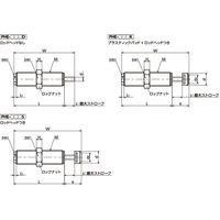 ショックアブソーバ|高性能ショックアブソーバ(パワーストップ) 高エネルギ吸収タイプ PHE PHE16ー15NSDDーA 1個（直送品）