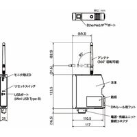 鍋屋バイテック会社 ハンドル自動化ユニット|送受信機(EtherNet/IP対応) EPCー210ーEIP 1個（直送品）