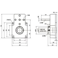 鍋屋バイテック会社 ハンドル自動化ユニット|高トルクアダプタ EOATー200 EOATー200ー8 1個（直送品）