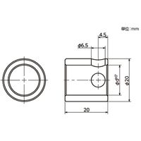 鍋屋バイテック会社 ハンドル自動化ユニット|高トルクアダプタ用カラー EOTCLー200 EOTCLー200ー10 1セット(2個)（直送品）