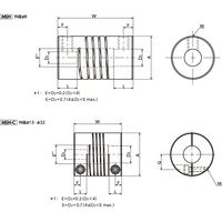 鍋屋バイテック会社 カップリング|カプリコン(スパイラルスリットタイプ) MSHシリーズ MSHー26Cー3/8ー3/8 1個（直送品）