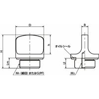 オイルプラグ|スクリュープラグ(ツマキつき) QPKALー1・QPKALー2・QPKAHー1・QPKAHー2 QPKAHー26ーM20ー1.（直送品）