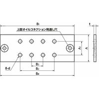 鍋屋バイテック会社 リニアガイド用ブレーキ・クランプ機構|アダプタプレート PLBH PLBHー55ー10 1個（直送品）