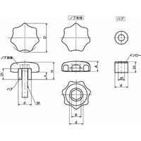 鍋屋バイテック会社 メタルスーパーノブ KSKA KSKAー3240WーL 1個（直送品）