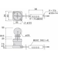 アサ電子工業 高精度タッチスイッチ(6線式) AX4 AX4JーLED 1個（直送品）