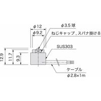 アサ電子工業 高精度タッチスイッチ(3線式) STFB12 STFB12BーJーLED 1個（直送品）