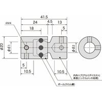 アサ電子工業 ボールカップリング|ボールカップリング(ローコストタイプ) DBSC DBSC20ー6ー6 1セット(3個)（直送品）