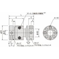 アサ電子工業 ボールカップリング|ボールカップリング NBS NBS50ー28ー18 1個（直送品）