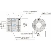 アサ電子工業 クッション式カップリング(クランプタイプ) QJU QJU70NKー24ー28 1個（直送品）