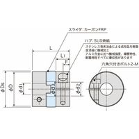 アサ電子工業 オルダムカップリング(クランプタイプ) ASJU ASJU38ー20ー20 1個（直送品）
