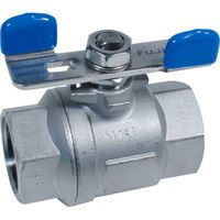 ボールバルブ|ニューバリューシリーズ ボールバルブ(ステンレス鋼製・3.92MPa・フルボアタイプ) UBVNF UBVNFー14BーR（直送品）