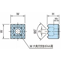 イマオコーポレーション ワークグリッパー|HS・グリッパー(スクエアタイプ) HSーC HSー9162ーC 1個（直送品）