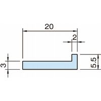 イマオコーポレーション ウェアストリップ(L型レール) LR LR20ー3 1セット(5個)（直送品）