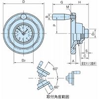 イマオコーポレーション エンプラダイアルハンドル車 PDH PDH125R1/20HN20 1個（直送品）