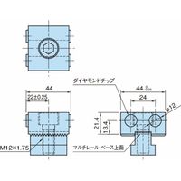 イマオコーポレーション OKバイスレールシステム|マルチレールストッパー(ダイヤモンドチップ) MRーSーD 1個（直送品）