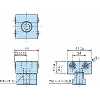 イマオコーポレーション OKバイスレールシステム|マルチレールストッパー(セレーションチップ) MRーSーS 1個（直送品）
