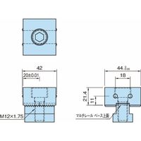 イマオコーポレーション OKバイスレールシステム|マルチレールストッパー(ポイントチップ) MRーSーG 1個（直送品）