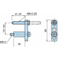 イマオコーポレーション OKバイスレールシステム|マルチレール サイドガイド MRーG MRーGー1 1個（直送品）