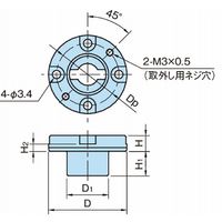 フロックスロケーター|ワンタッチフレックスロケーター(テーパーカムブッシュ) CP727 CP727ー0632R 1個（直送品）