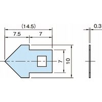 イマオコーポレーション ワンタッチロックノブ用指針板 OTLKーA OTLK40ーA 1セット(10個)（直送品）