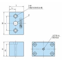 イマオコーポレーション エアシャフトクランパー(軽荷重) PSLCーL PSLC16ー5L 1個（直送品）