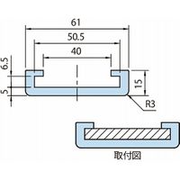 イマオコーポレーション PET容器用ガイドレール(C650型) CRCーNーPET CRC650NーPET 1個（直送品）